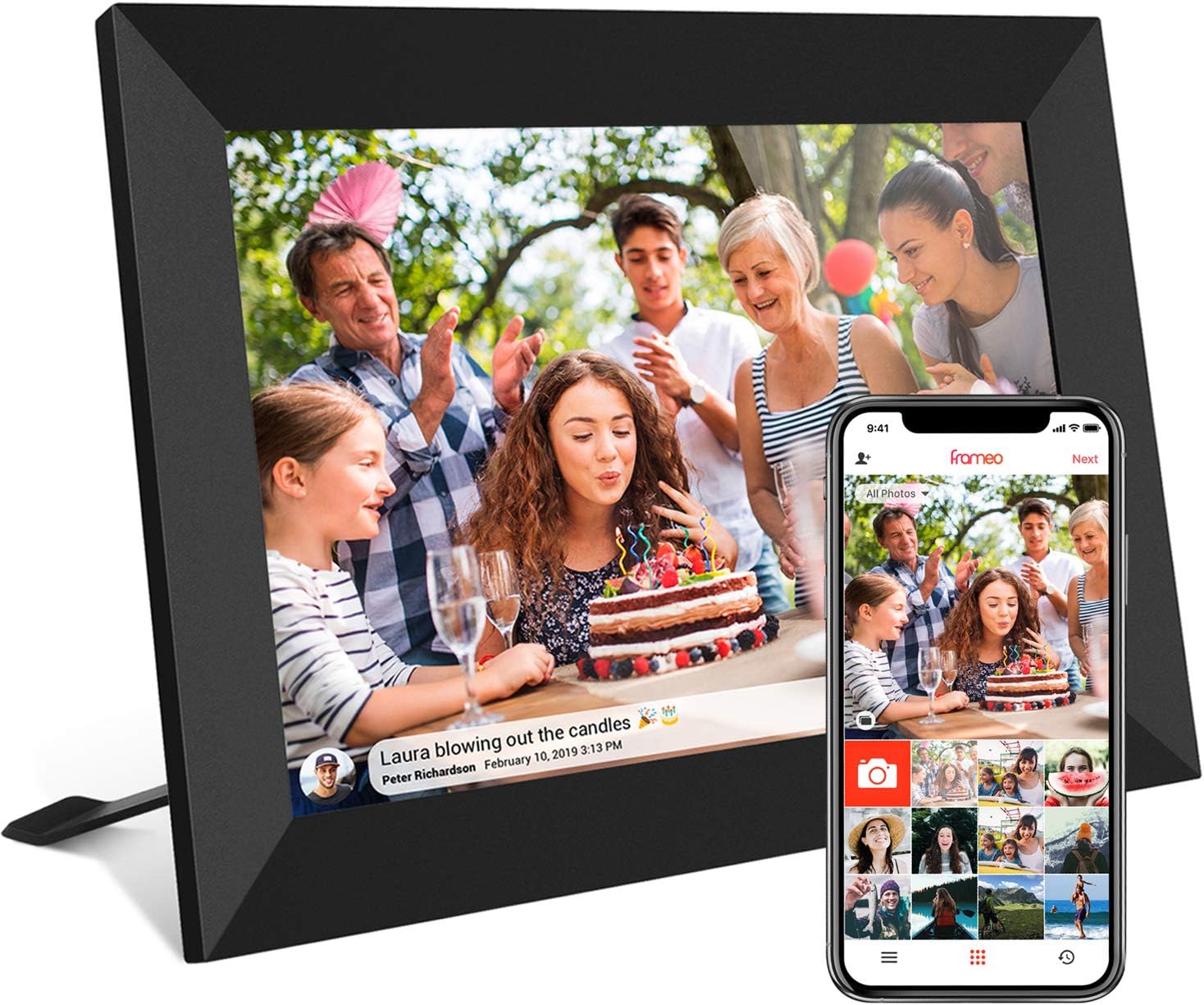 Digital Photo Frame Wifi - 10,1 inch 32GB Smart WiFi digitaal