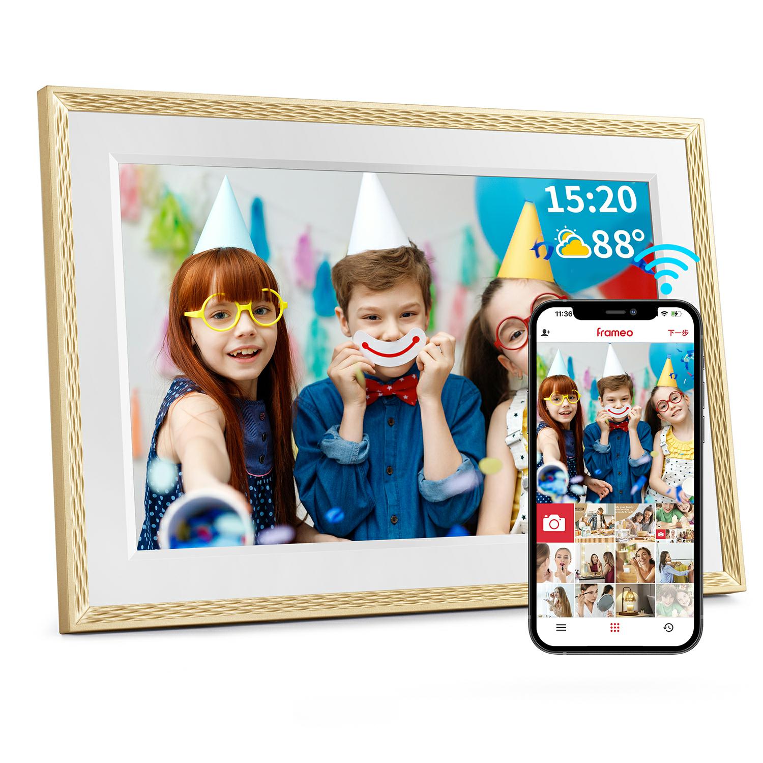 Digital Photo Frame Wifi - Frameo 10,1 inch digitale fotolijst, WiFi