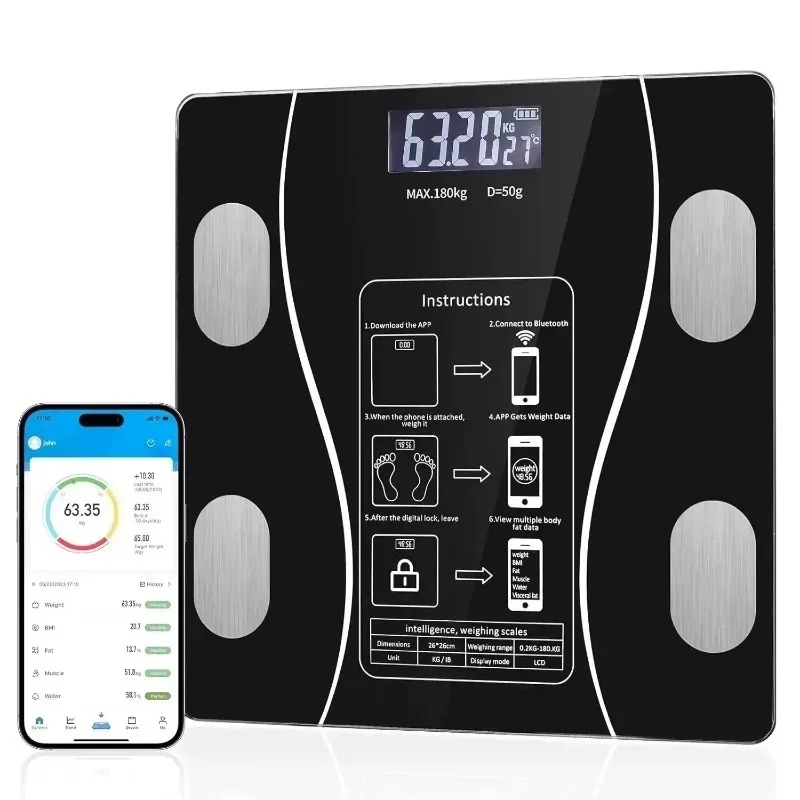 Lichaamsvetweegschaal Weegscha - Body Fat Scale Smart recensie en prijs