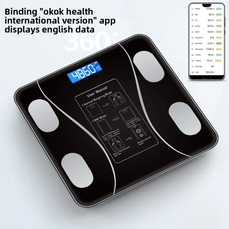 26x26cm Oplaadbare Smart Body  - Body Fat Scale Smart recensie en prijs