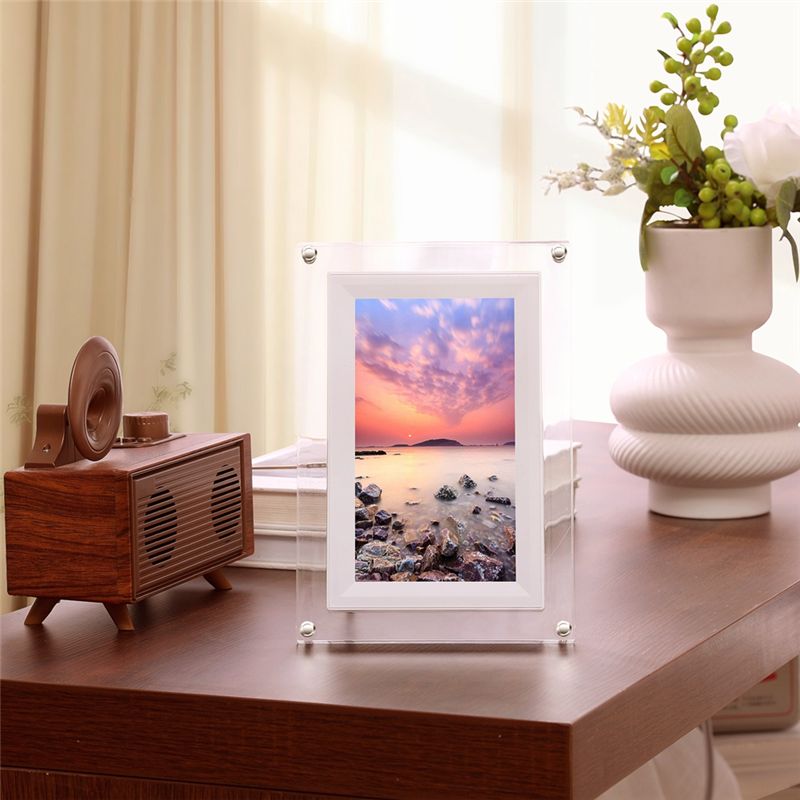 A75Q-Nieuwe 7-inch transparant - Digital Photo Frame Wifi recensie en prijs
