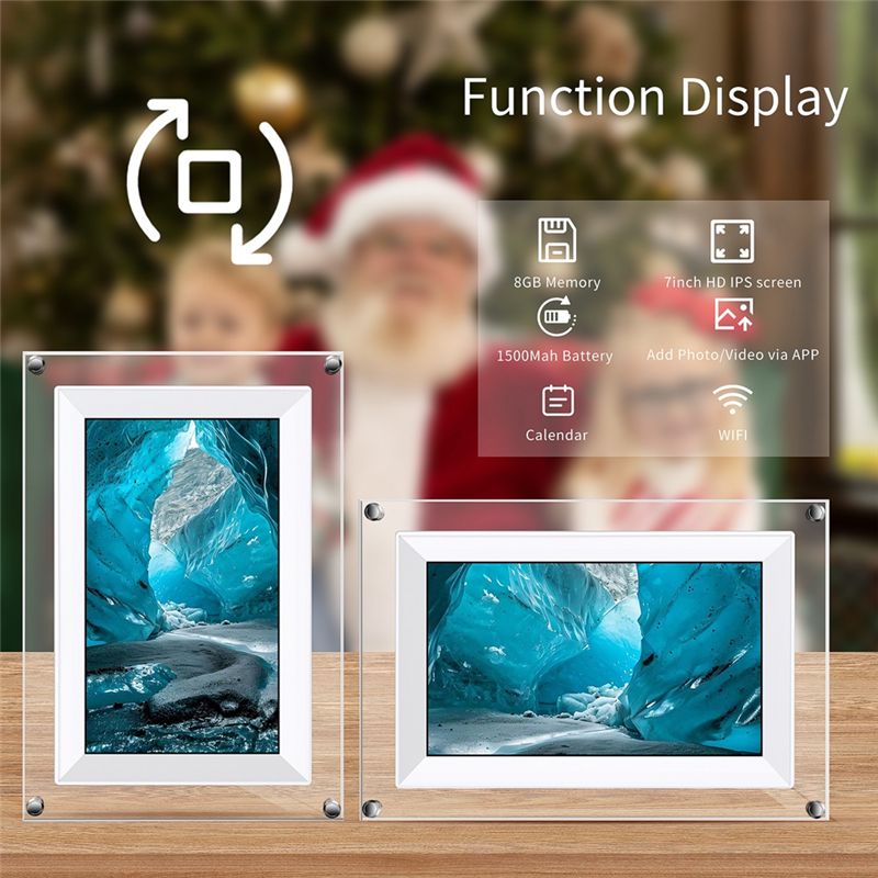 A75Q-Nieuwe 7-inch transparant - Digital Photo Frame Wifi recensie en prijs