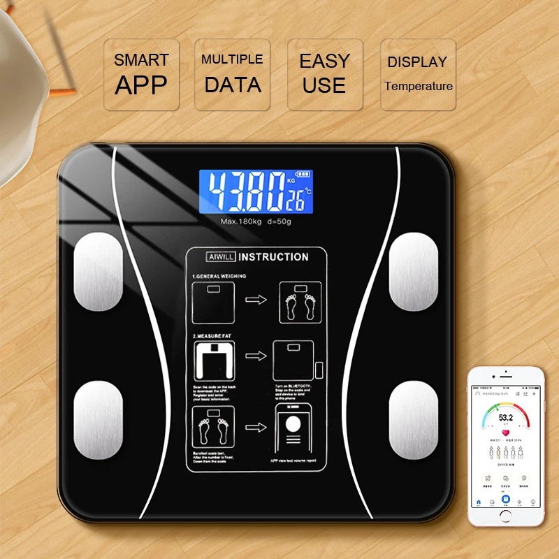 Slimme draadloze digitale vetp - Body Fat Scale Smart recensie en prijs