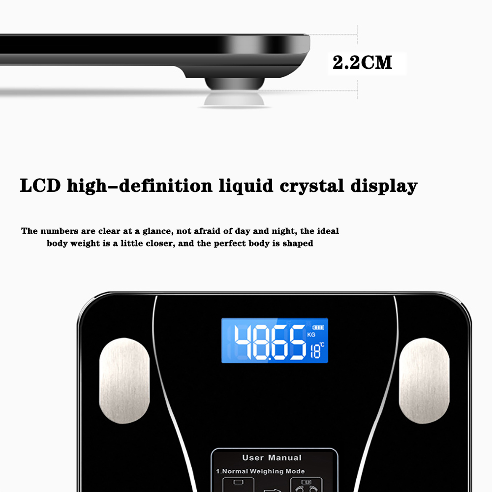 Slimme draadloze digitale vetp - Body Fat Scale Smart recensie en prijs