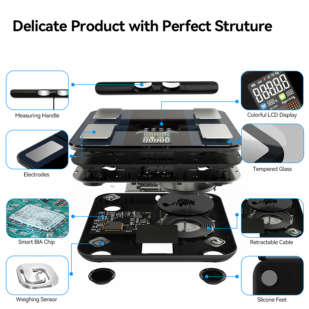 Slimme digitale lichaamsanalys - Body Fat Scale Smart recensie en prijs