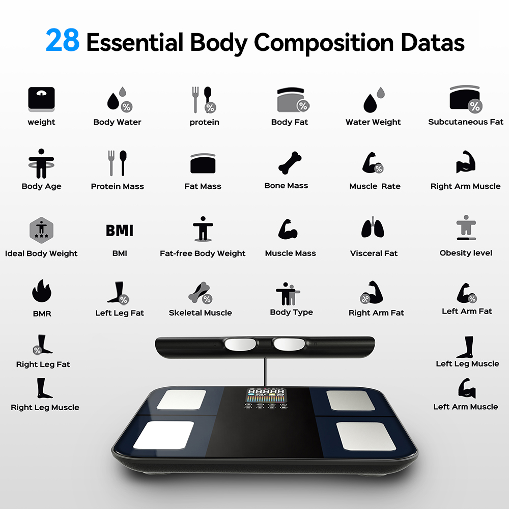 Slimme digitale lichaamsanalys - Body Fat Scale Smart recensie en prijs